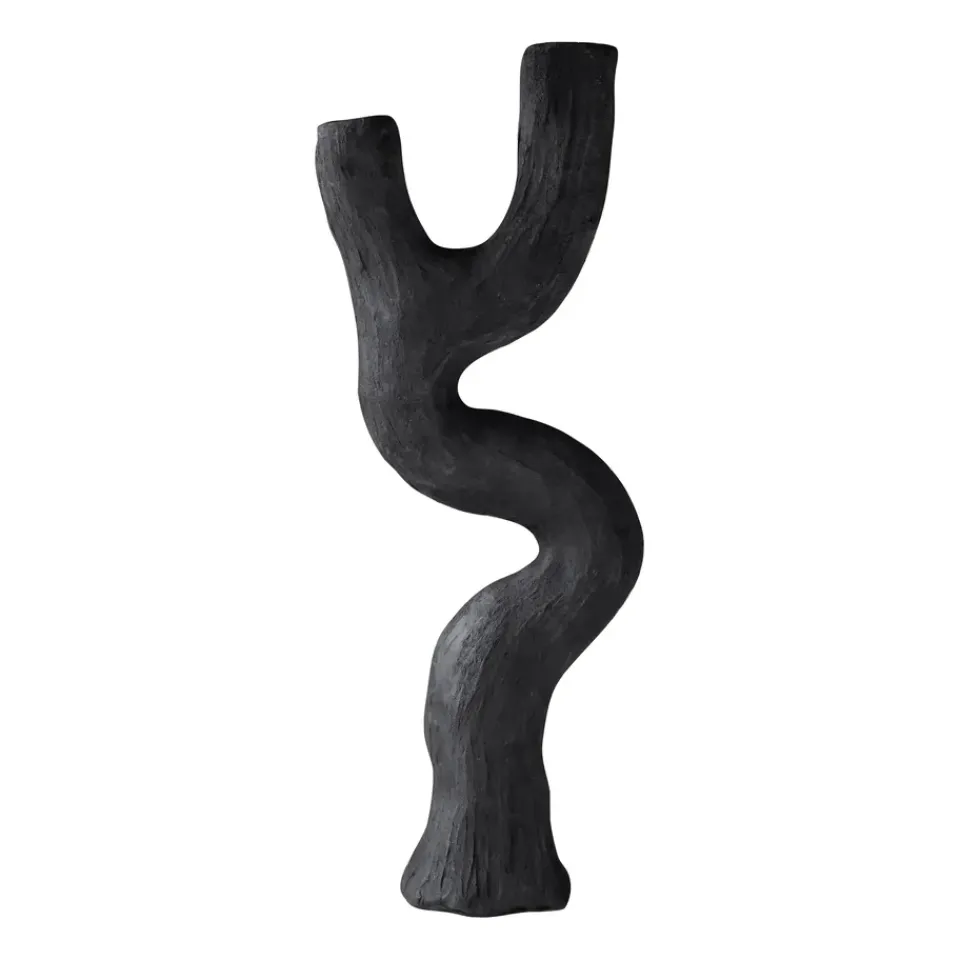 Mette Ditmer Art piece candle holder 41 cm, Black