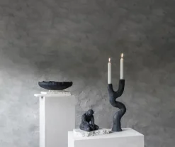 Mette Ditmer Art piece candle holder 41 cm, Black