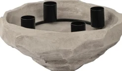 Candle Holders^Mette Ditmer Art Piece candle holder 23 cm, Kit BeigeGrey