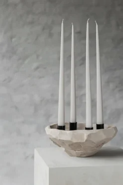 Candle Holders^Mette Ditmer Art Piece candle holder 23 cm, Kit BeigeGrey