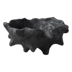 Decorative Bowls^Mette Ditmer Art piece chestnut Ø20 cm, Black