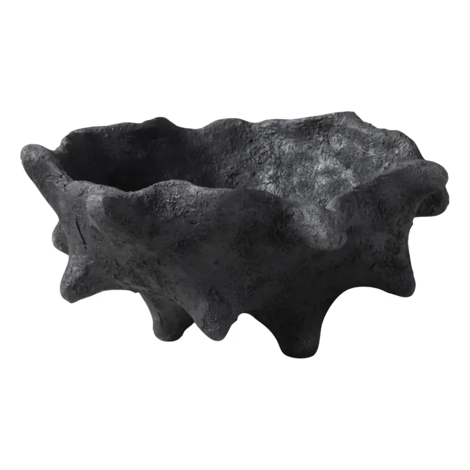 Decorative Bowls^Mette Ditmer Art piece chestnut Ø20 cm, Black