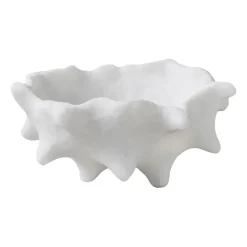 Decorative Bowls^Mette Ditmer Art piece chestnut Ø20 cm, Off- White
