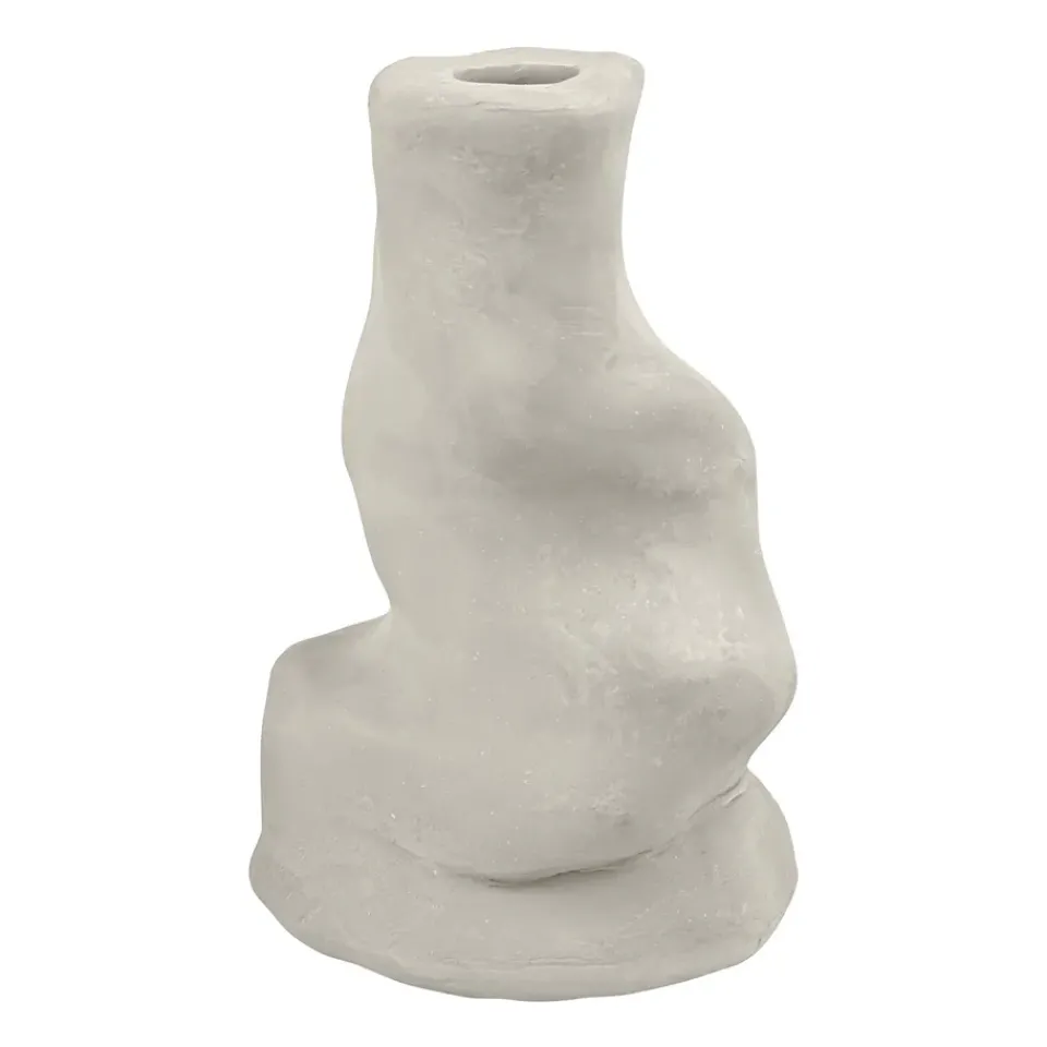 New Mette Ditmer Art Piece Liquid candlestick small, Sand Beige