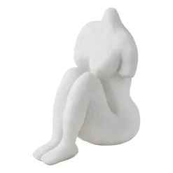 Sculptures & Porcelain Figurines^Mette Ditmer Art piece sitting woman 14 cm, Off- White