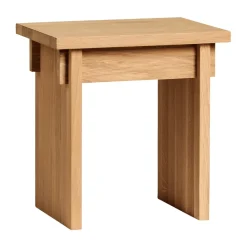 Stools^Kristina Dam Studio Artisan stool 30x40 cm, Warm lacquered oak Beige