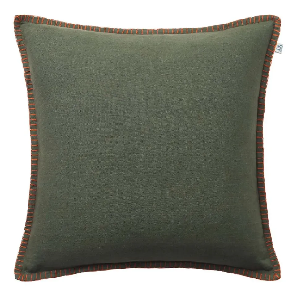 Cushion Covers^Chhatwal & Jonsson Arun cushion cover 50x50 cm, Forest green-terracotta GreenOrange