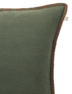 Cushion Covers^Chhatwal & Jonsson Arun cushion cover 50x50 cm, Forest green-terracotta GreenOrange