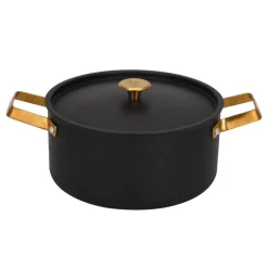 Vargen & Thor Arvet hammered casserole with lid, Mio. 4 L Black