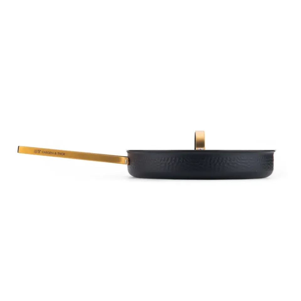 Best Vargen & Thor Arvet hammered sauce pan with lid, Modell X2. Ø28 cm Black