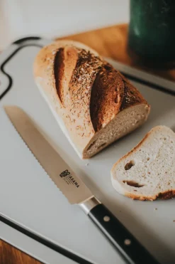 Bread Knives^Dorre Asama bread knife 20 cm, Stainless steel BlackSilver-coloured