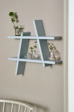 Shelves & Shelving Systems|Shelves & Shelving Systems^Andersen Furniture A-Shelf wall shelf Special Edition, Grey M 52x9x46 cm Blue