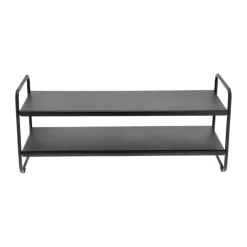 Outlet Zone Denmark A-shoe rack shoe shelf 33x80 cm, Svart Black