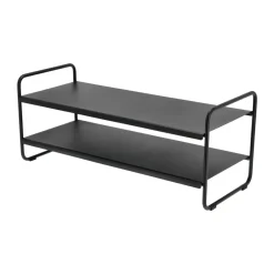 Outlet Zone Denmark A-shoe rack shoe shelf 33x80 cm, Svart Black