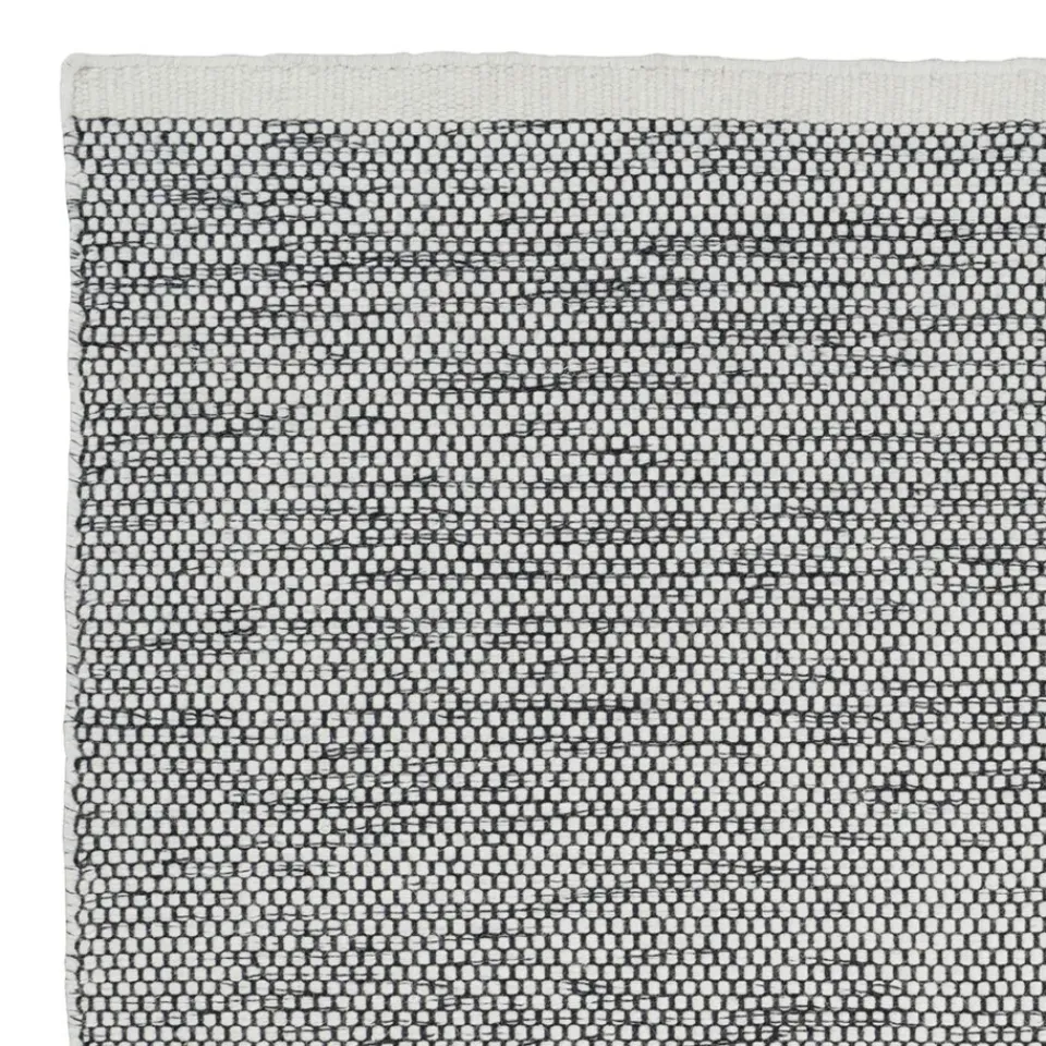Woven Cotton Rugs|Wool Rugs^Linie Design Asko rug 140x200 cm, Mixed Black