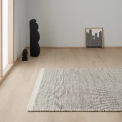 Woven Cotton Rugs|Wool Rugs^Linie Design Asko rug 140x200 cm, Mixed Black