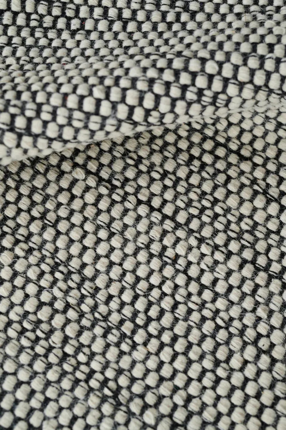 Woven Cotton Rugs|Wool Rugs^Linie Design Asko rug 140x200 cm, Mixed Black