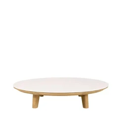 Outdoor Lounge Furniture^Cane-line Aspect coffee table, Travertine-teak Beige