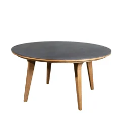 Table For Outdoor Use^Cane-line Aspect dining table round, Fossil -teak Black