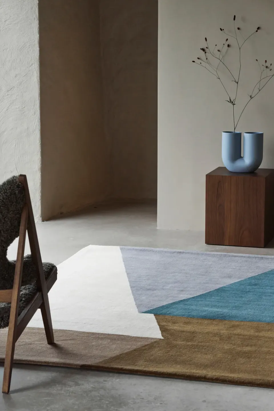Wool Rugs^NJRD ASPEKT wool rug Avenue Foundation, 170x240 cm BlueBrown