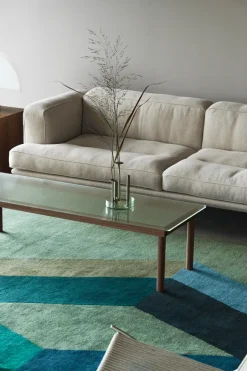 Wool Rugs^NJRD ASPEKT wool rug Pavilion Petroleum, 170x240 cm Green
