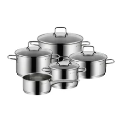 Hot WMF Astoria cooking set 5 pieces, Stainless steel Silver-coloured