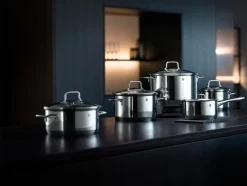 Hot WMF Astoria cooking set 5 pieces, Stainless steel Silver-coloured