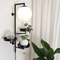 Reading Lamps|Wall Lights^Globen Lighting Astoria wall lamp, Black