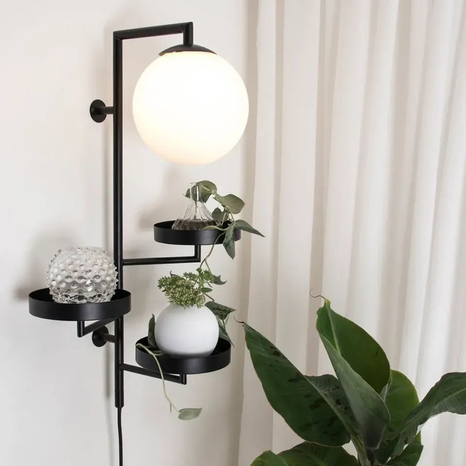 Reading Lamps|Wall Lights^Globen Lighting Astoria wall lamp, Black