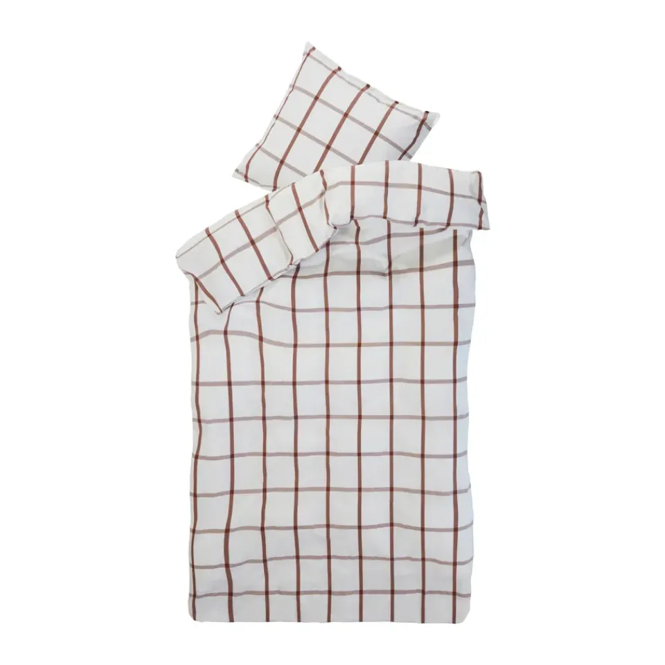 Bed Sets^ByNORD Astrid bed set 150x210 cm, Berry WhiteRed