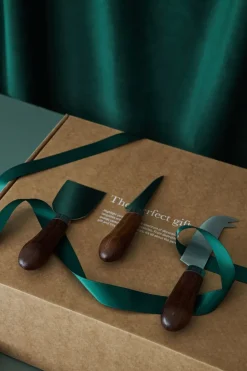 Hot Sagaform Astrid cheese knife set 3-pack, Brown-silver BrownSilver-coloured