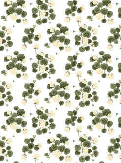 Fabric By The Metre^Arvidssons Textil Astrid fabric, Yellow-green YellowGreen