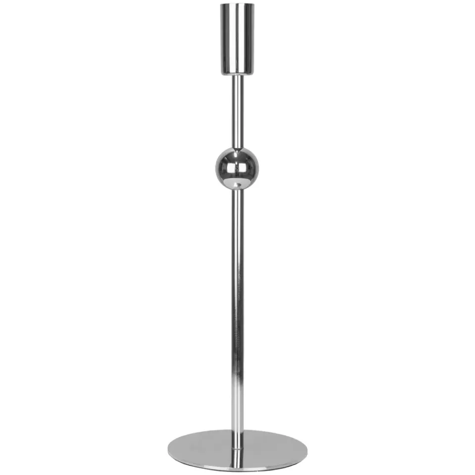 Globen Lighting Astrid lamp base, Chrome Silver-coloured