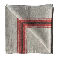 Linen & Cotton Napkins^Tell Me More Astrid linen napkin 50x50 cm, Red