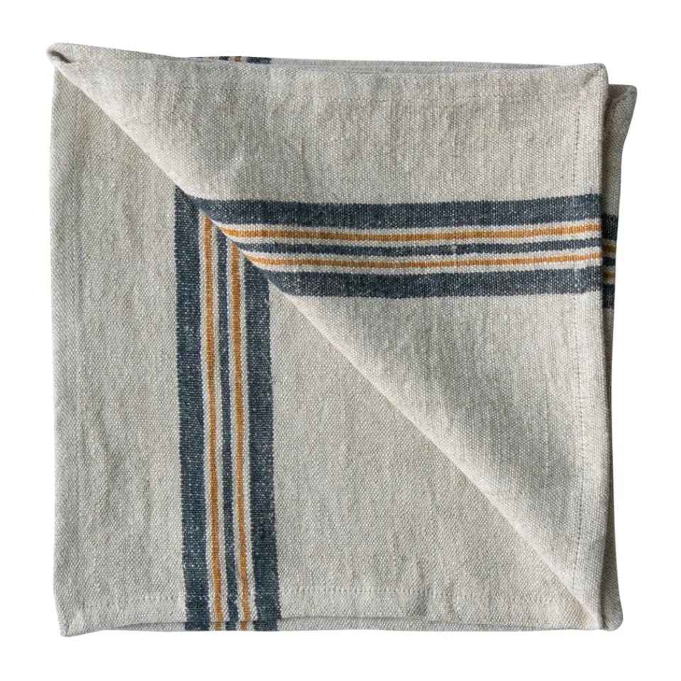 Best Tell Me More Astrid linen napkin 50x50 cm, Mustard Beige