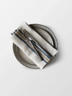 Best Tell Me More Astrid linen napkin 50x50 cm, Mustard Beige