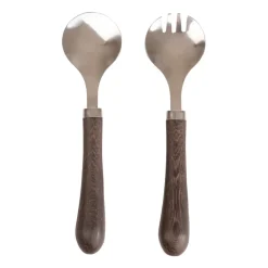 Best Sagaform Astrid salad set, Brown-silver BrownSilver-coloured