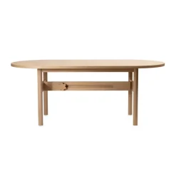 New Gärsnäs Ateljé Table, Oak-natural-knob in oak Beige