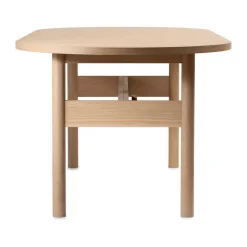 New Gärsnäs Ateljé Table, Oak-natural-knob in oak Beige