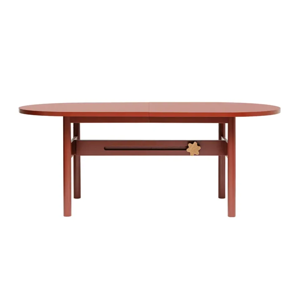 Outlet Gärsnäs Ateljé Table, Oak- stained-knob in oak Red