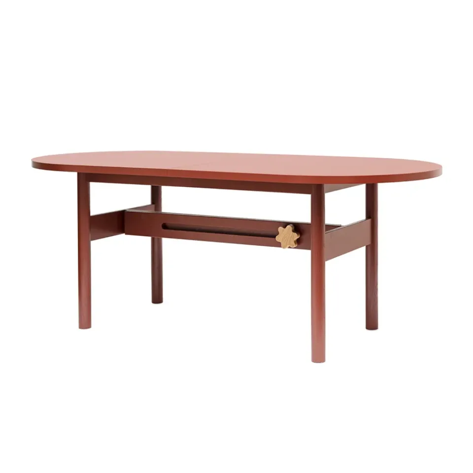 Outlet Gärsnäs Ateljé Table, Oak- stained-knob in oak Red