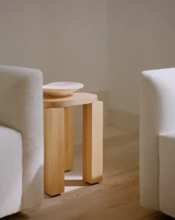 Online New Works Atlas stool, Natural Oak Brown