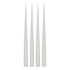Candles^Scandi Essentials Atmosphere long candle 4 pack 32 cm, Icy Grey