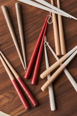 Candles^Scandi Essentials Atmosphere long candle 4 pack 32 cm, Sand Beige