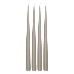 Candles^Scandi Essentials Atmosphere long candle 4 pack 32 cm, Taupe Brown