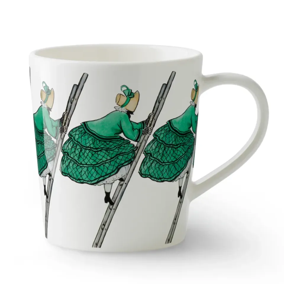Coffee Cups^Design House Stockholm Aunt mug with handle, 40 cl Green