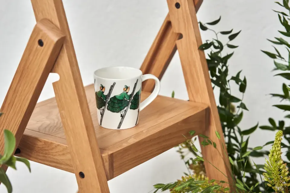 Coffee Cups^Design House Stockholm Aunt mug with handle, 40 cl Green