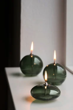 Outlet Mette Ditmer Aura oil lamp large, Dark Forest Green