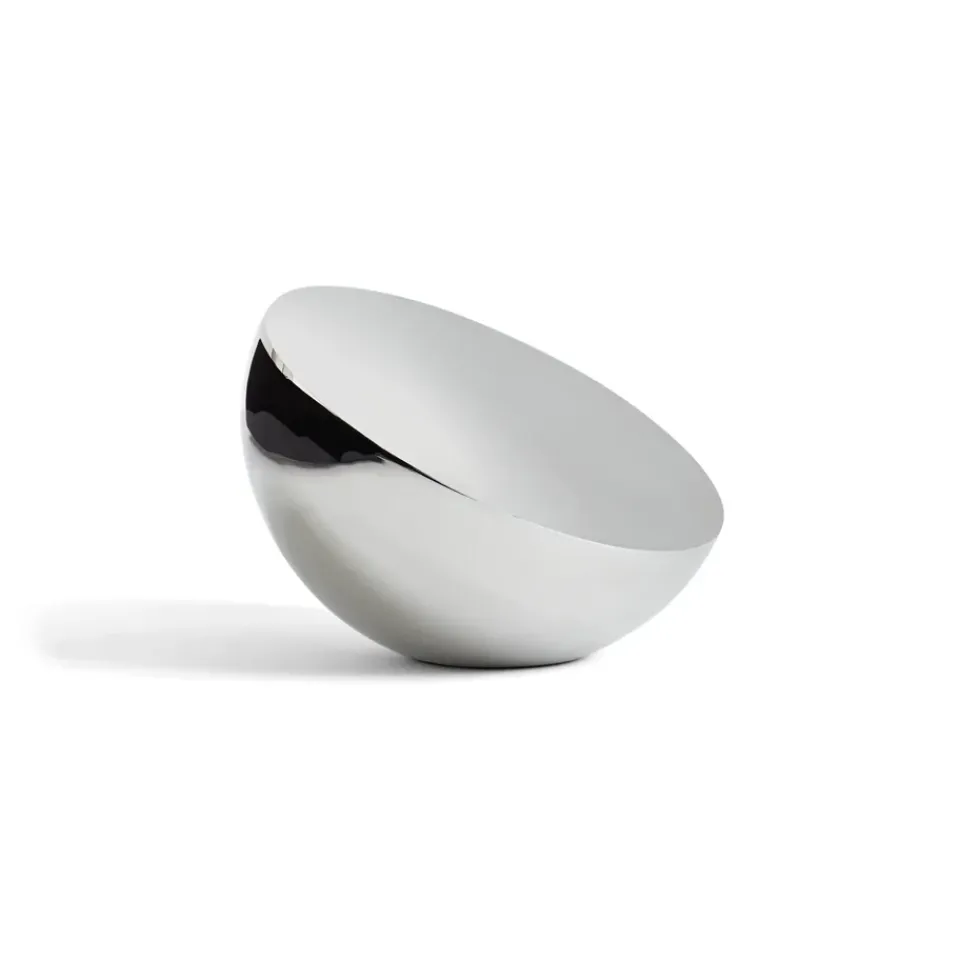 Hot New Works Aura table mirror, Stainless steel Silver-coloured