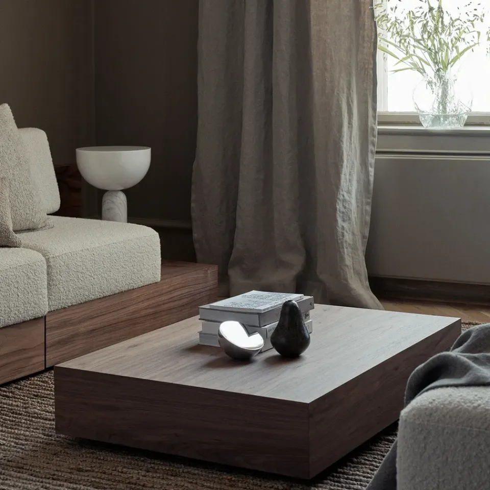 Hot New Works Aura table mirror, Stainless steel Silver-coloured